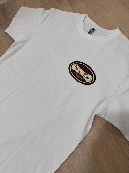 Burgundy red “ Wavy Playz “ Tee 🏌️